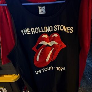 NWOT The Rolling Stones Men’s Tank Top - Black with Red Logo